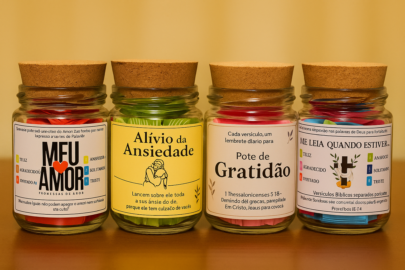 4 Potinhos: Amor, Alívio da Ansiedade, Gratidão e Esperança