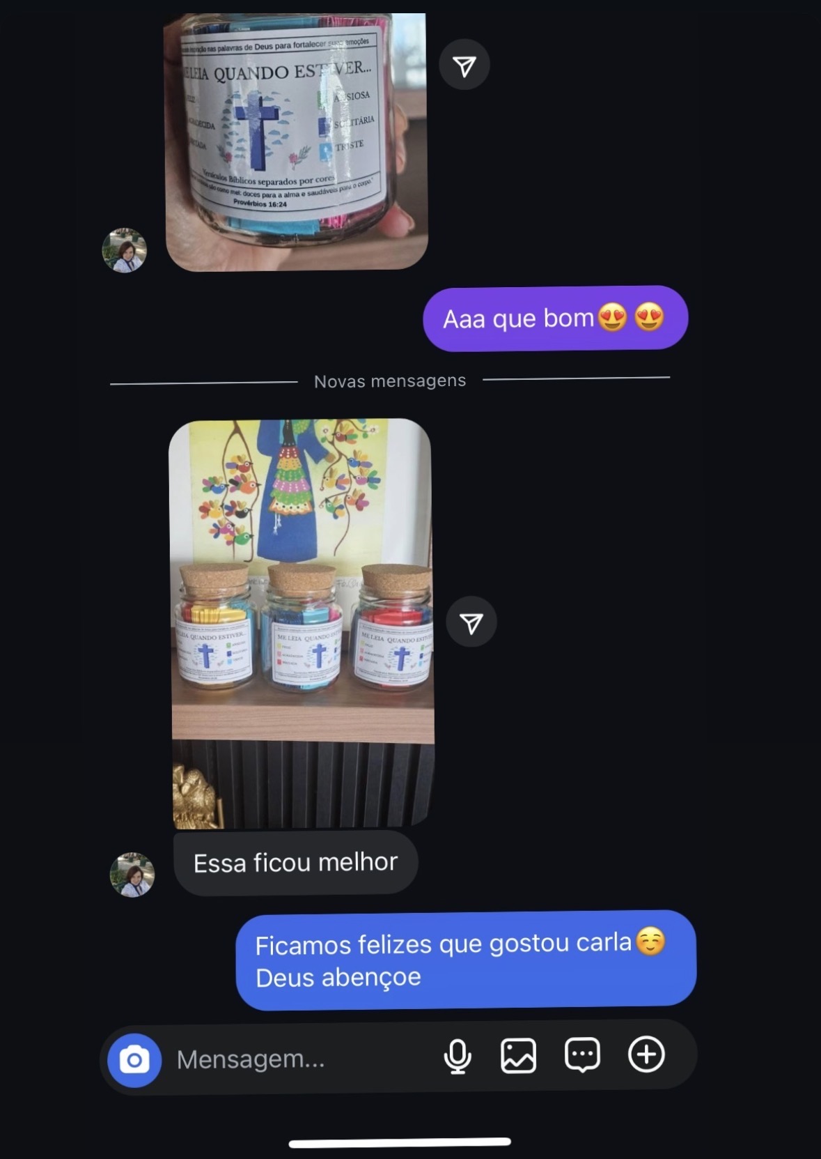 Conversa sobre o potinho